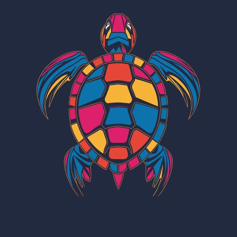 Colorful turtle artwork