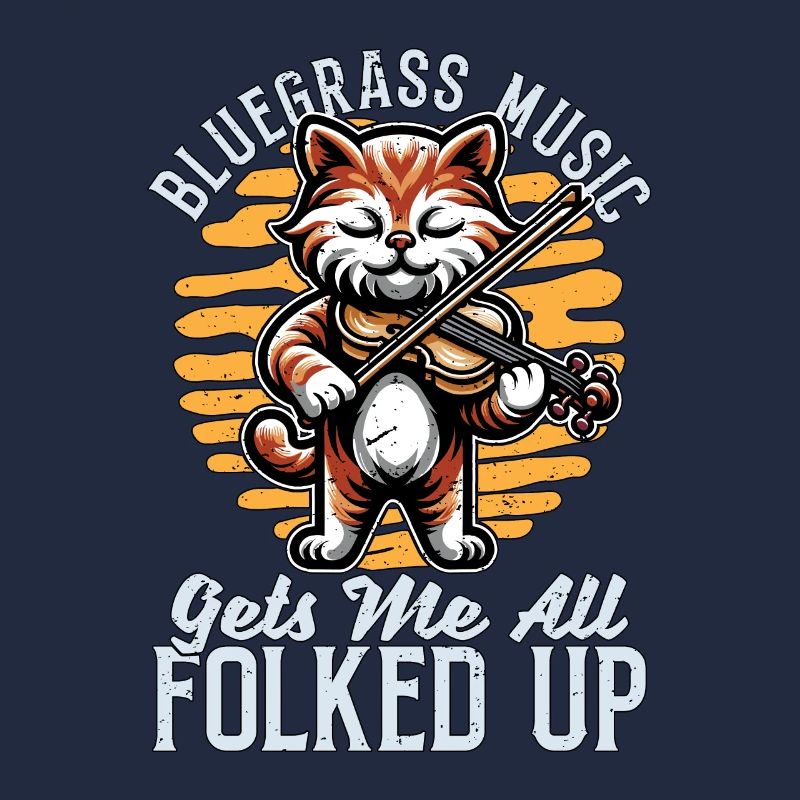 Fiddle Bluegrass Music Gets Me String Instrument