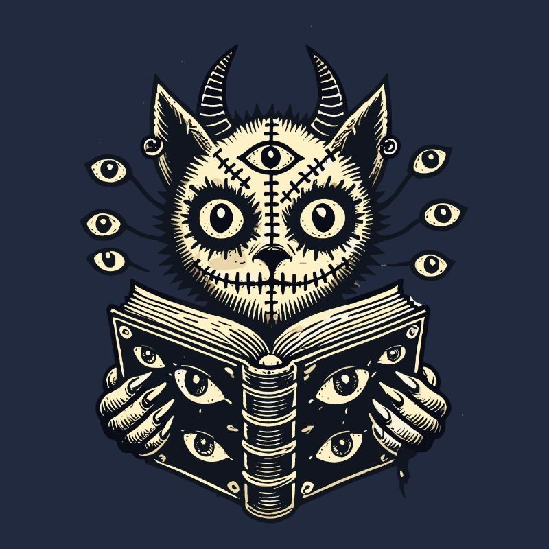 Devilish Demons Cat Horror Cat Design