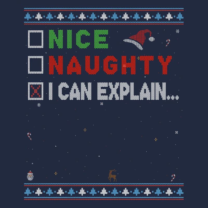 Nice Naughty I Can Explain – Lustiger Weihnachtsmann