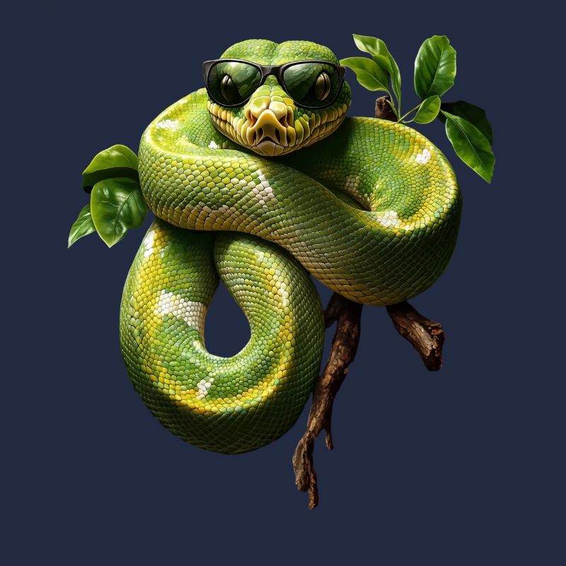 Green Tree Python Snakes Lover Terrarium