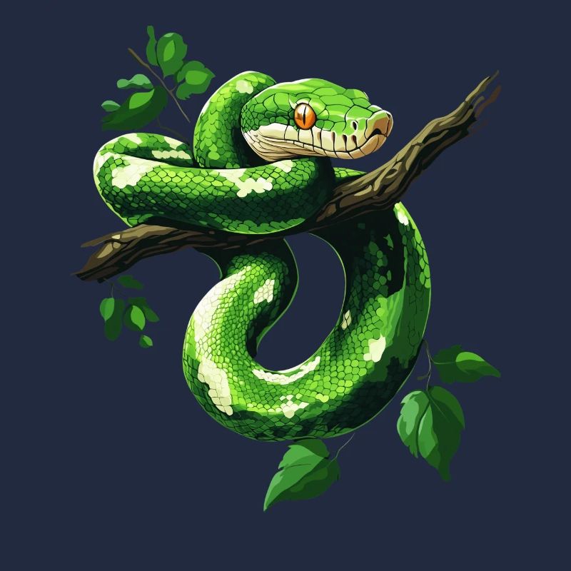 Green Tree Python Snakes Lover Terrarium