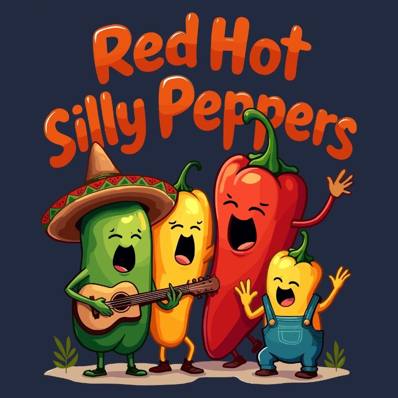 Piments ridicules rouges
