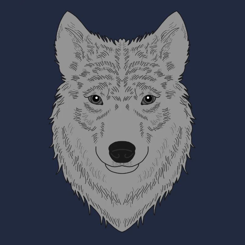 Conception graphique de visage de chien