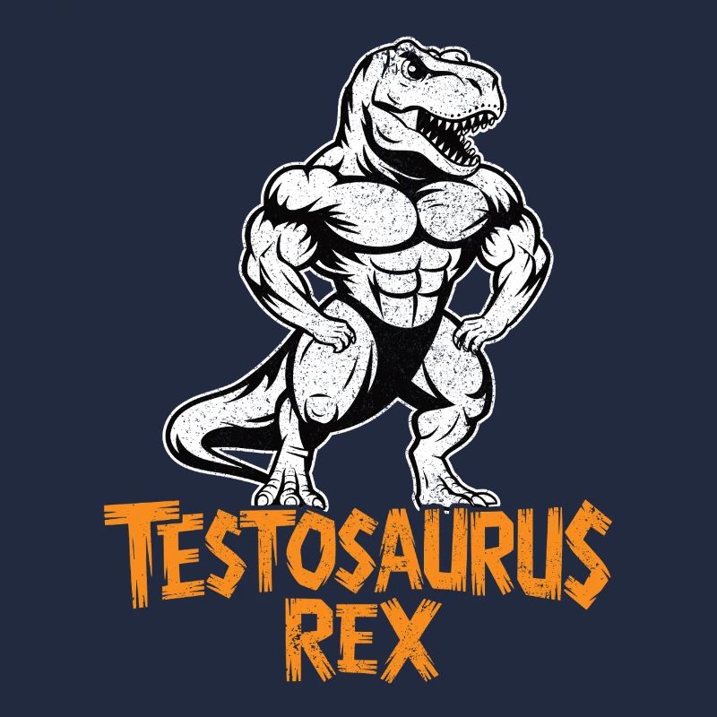 Testosaurus Rex Funny Bodybuilder Dinosaur