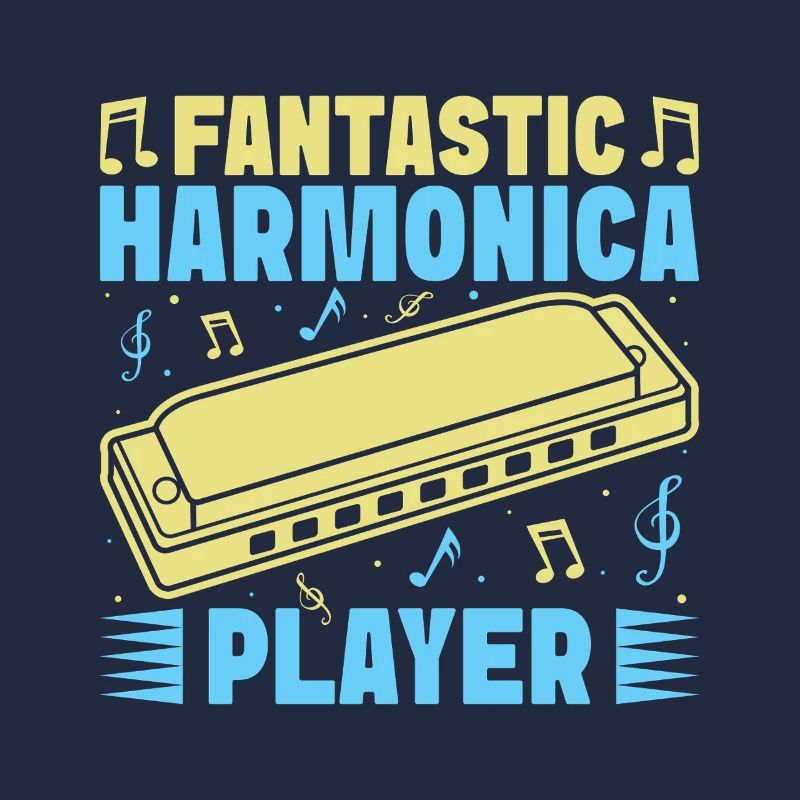 Funny Harmonica Player Fantastic Player Harmonica