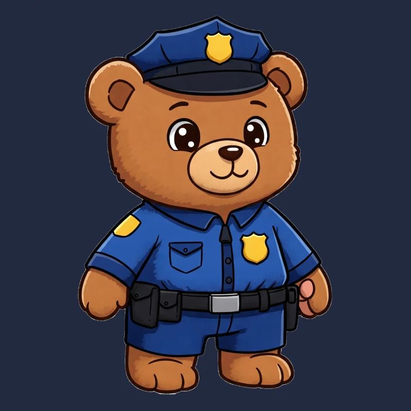 Teddy Bear Policeman