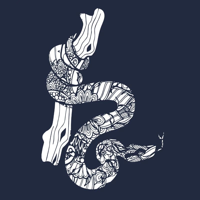 Boa Constrictor Floral Pattern