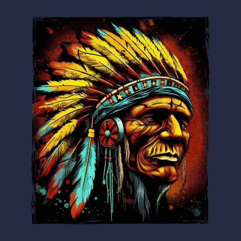 Apache Indianer Häuptling Totenkopf