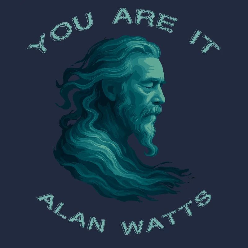 Du bist es Alan Watts Kunst
