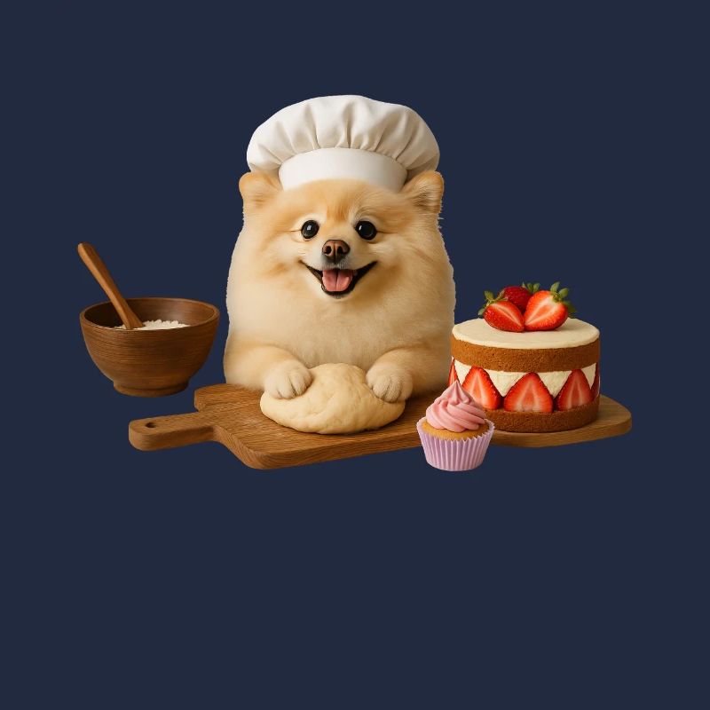 Biscuits au gâteau de cuisson de Poméranie