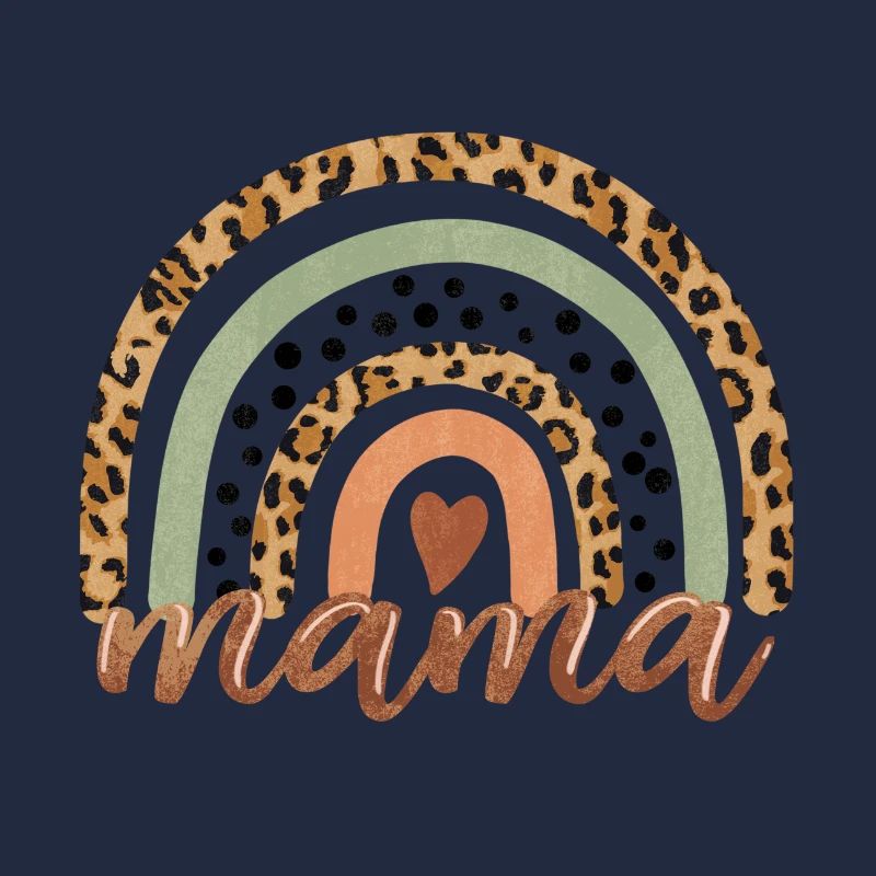 Rainbow mom gift wild pattern beautiful