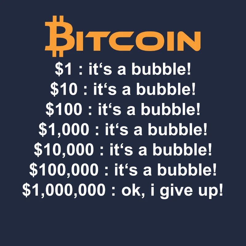 BITCOIN ITS JUST A BUBBLE $ 1.000.000 $