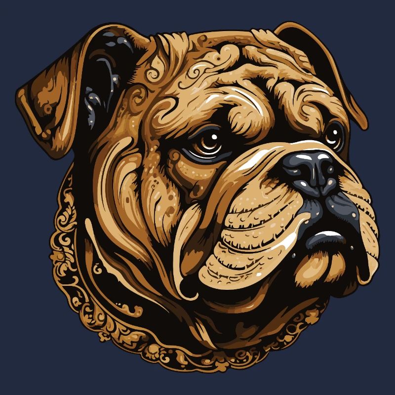 Portrait de chien bouledogue