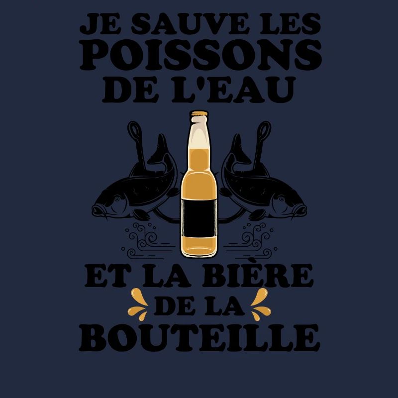 Pêcheur poisson bière