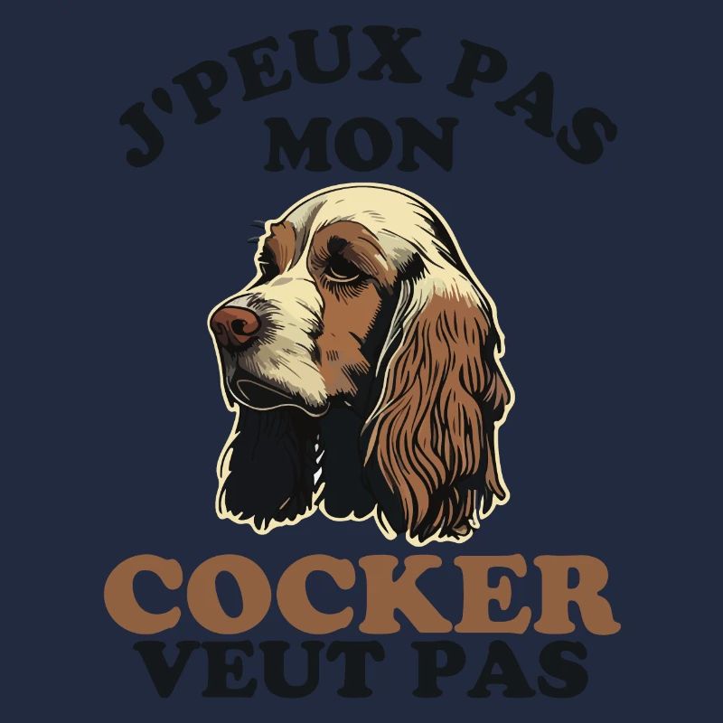Humour chien de race cocker