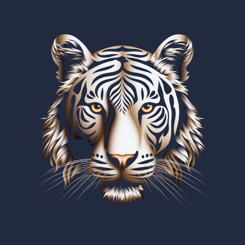 Impression sur toile Dynamic Op Art Tiger