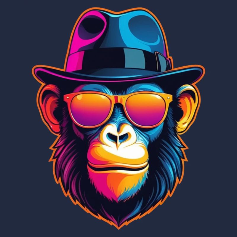 Neon-Affe