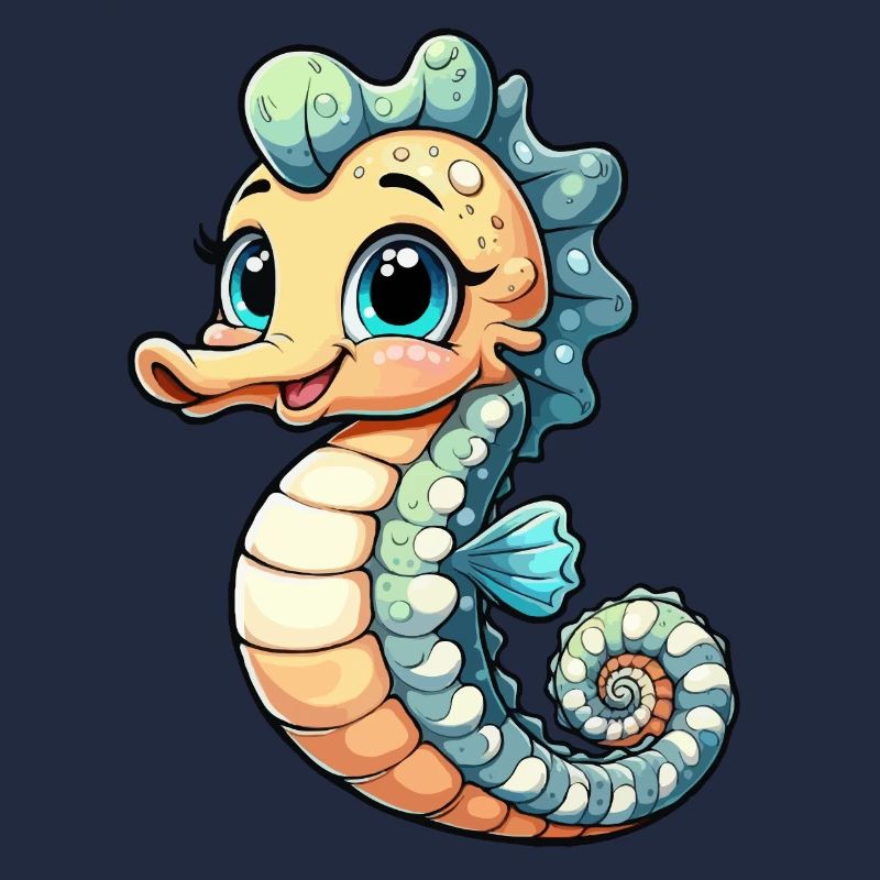 Mädchen Seepferdchen
