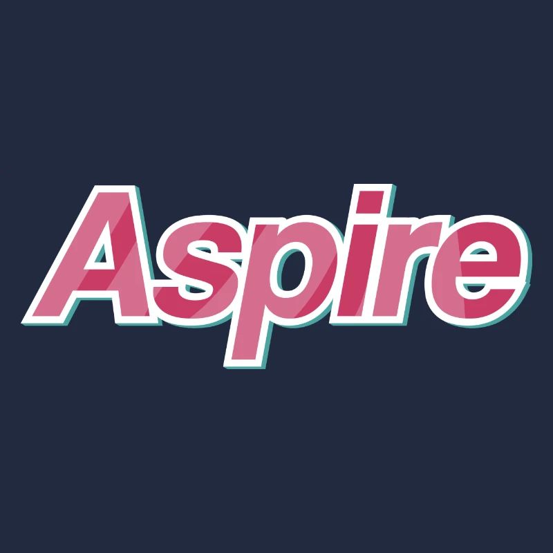 Design typographique Aspire