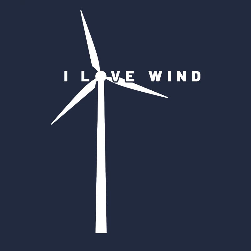 Windkraft - I Love Wind - Windenergie - Windpark