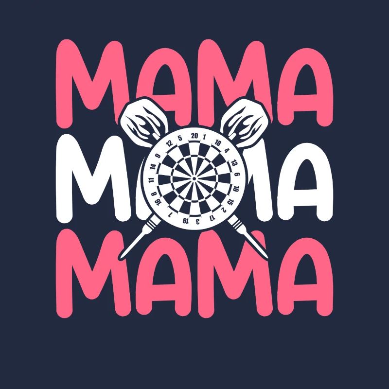 Joueuse de fléchettes maman maman fléchettes