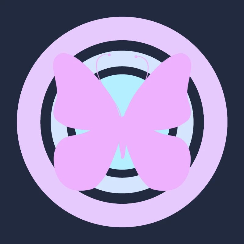 Papillon céleste violet