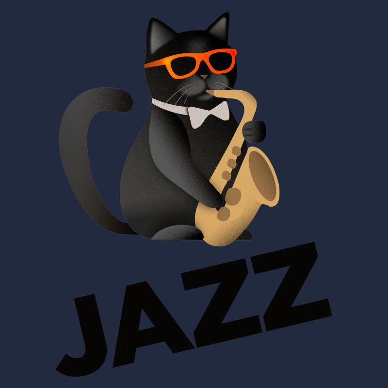 Saxophone Jazz Cat