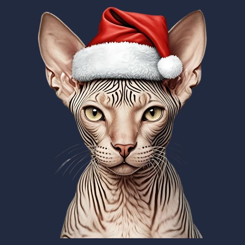 Weihnachts-Sphynx-Katze