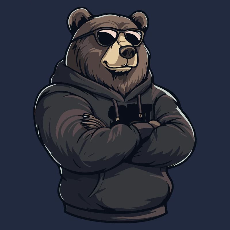 Bär Comic Braunbär