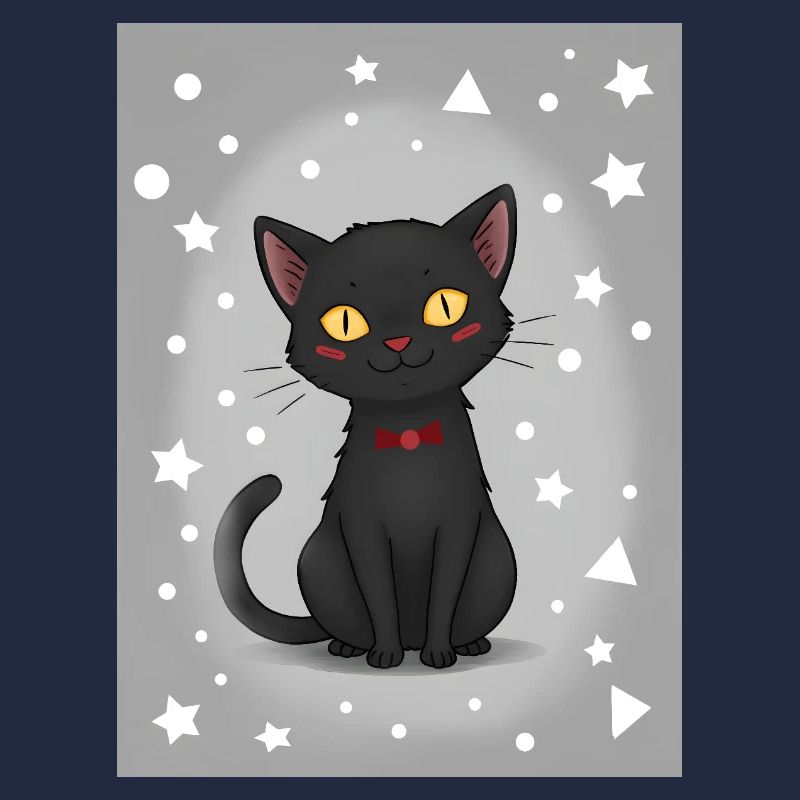 Chaton de dessin animé mignon