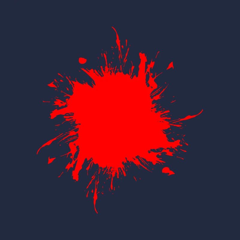 Peinture tache éclaboussée de sang rouge