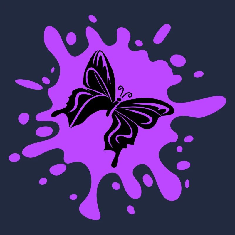 schmetterling farbklecks