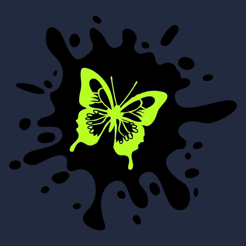 schmetterling farbklecks