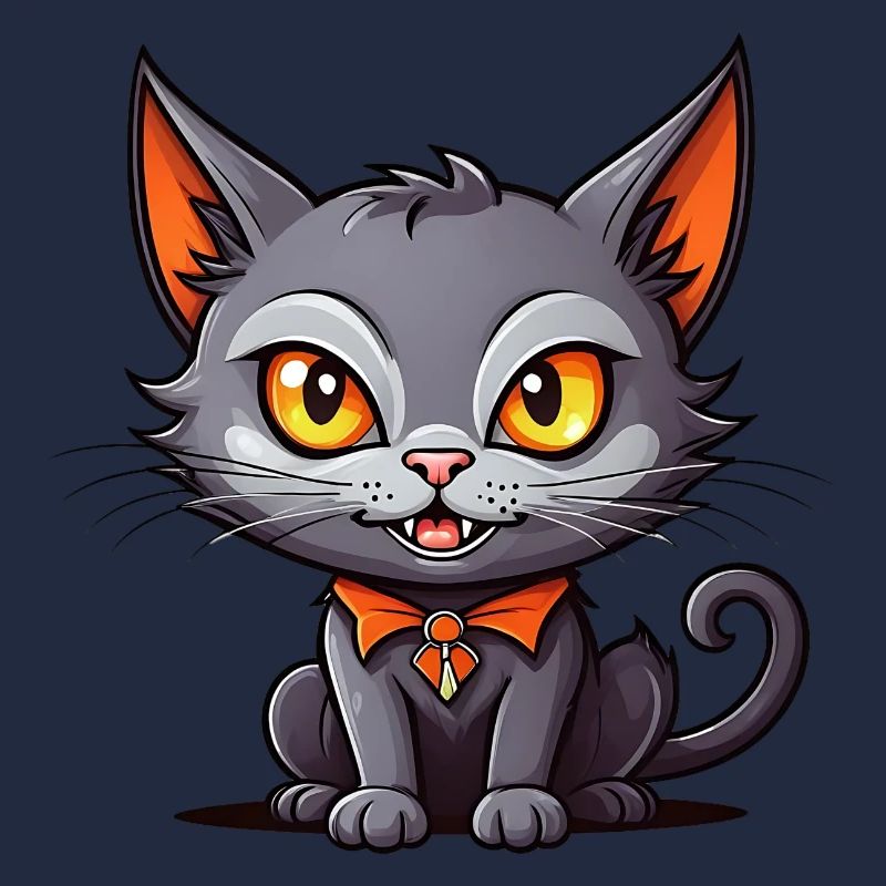 Black vampire cat