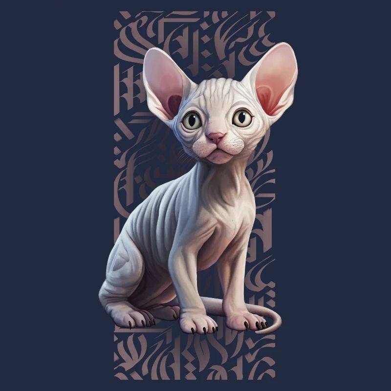 Sphynx Cat Calligraphitti