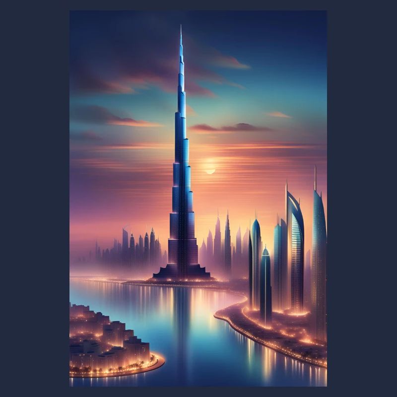 Large skyscraper in a city
