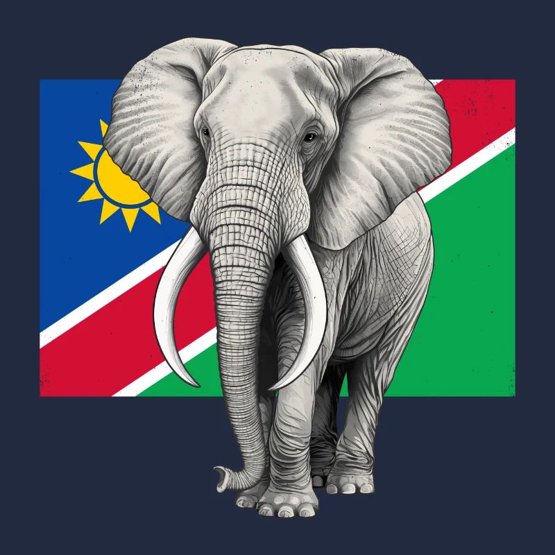 Elefant Flagge von Namibia