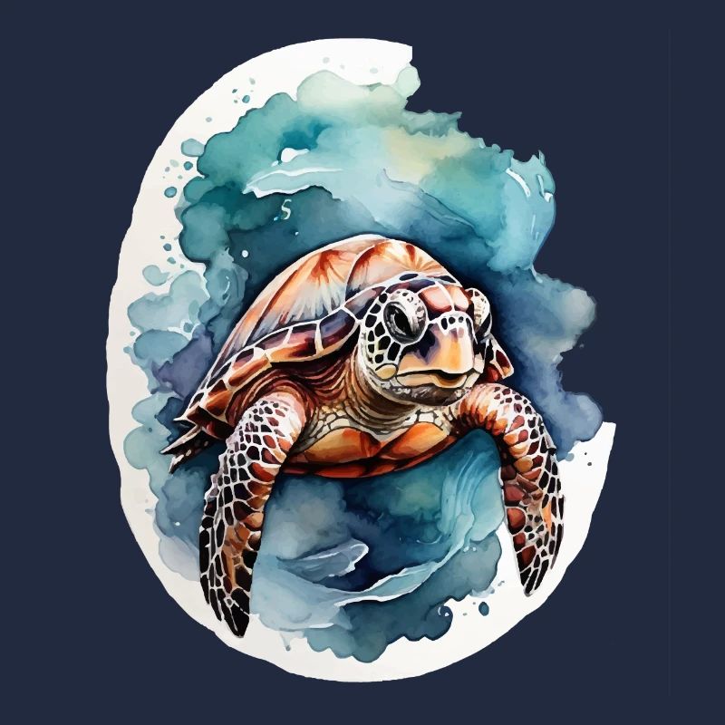 Tortue de mer sous l’eau