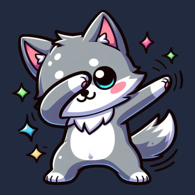 Süßer kleiner Wolf