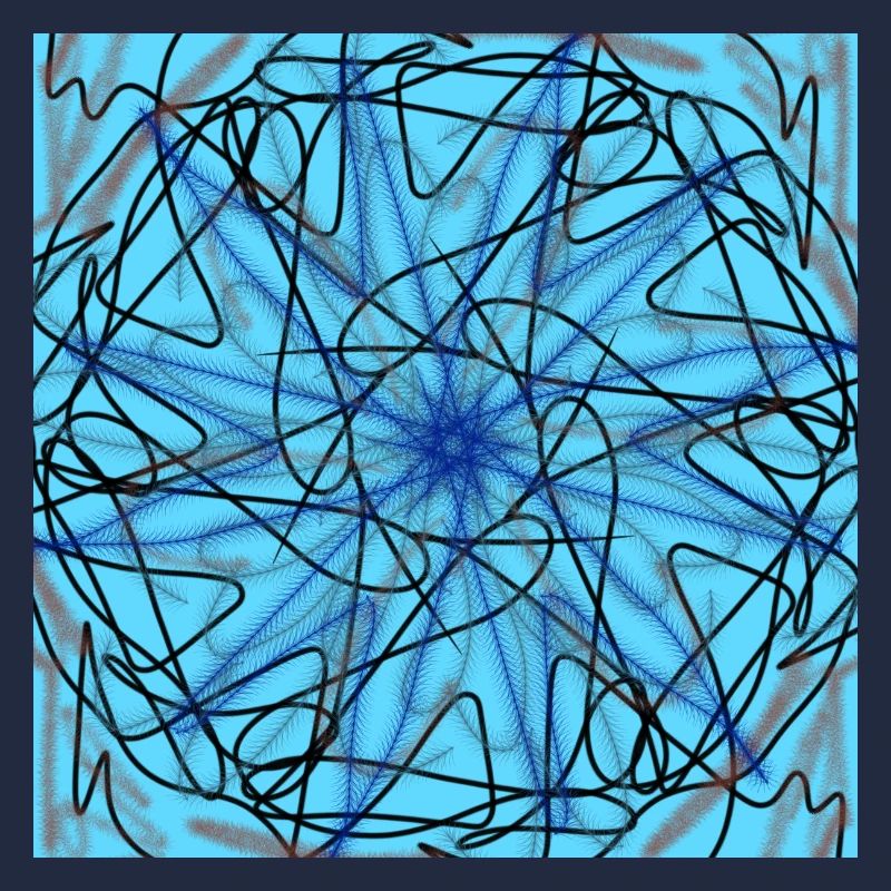 abstract blue star