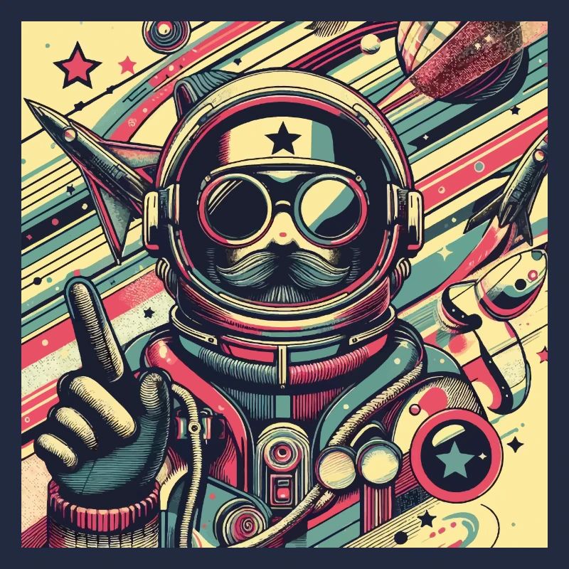 Voyageur de l’espace rétro