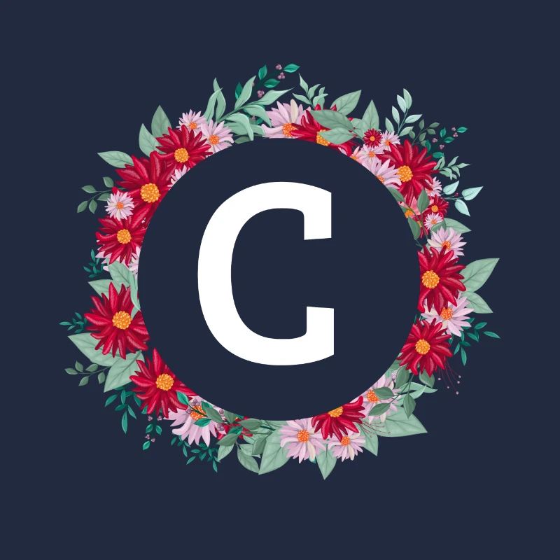 Buchstabe c Blumenkrone