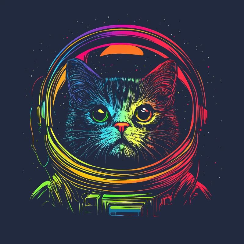 Lutige Chat Astronaute
