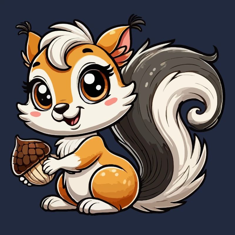 Mädchen Eichhörnchen