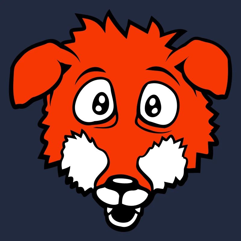 Renard Grands Yeux Effrayé Heureux Peur Cool