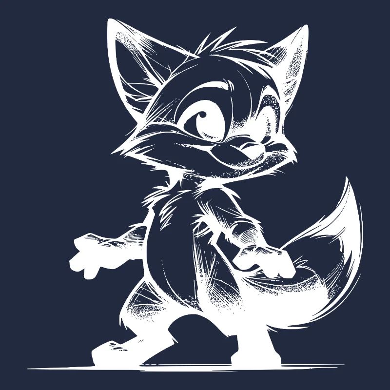 Clever Fox Sly Fox Drawing Sketch