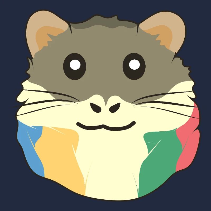Un animal de dessin animé mignon avec une écharpe