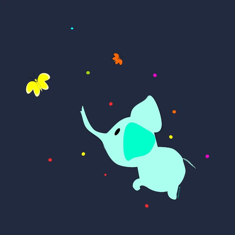 L’éléphant et les papillons