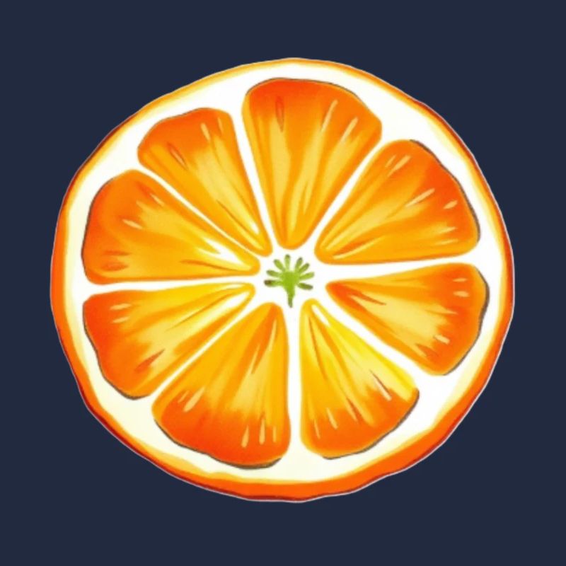 Orange lackiert